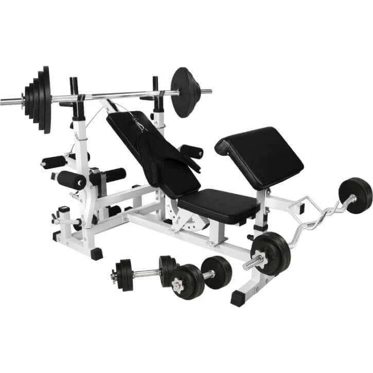Multigym GUMMI med gummerade viktskivor